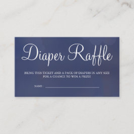 Tickets für die Blue Starry Sky Diaper Raffle Card Begleitkarte