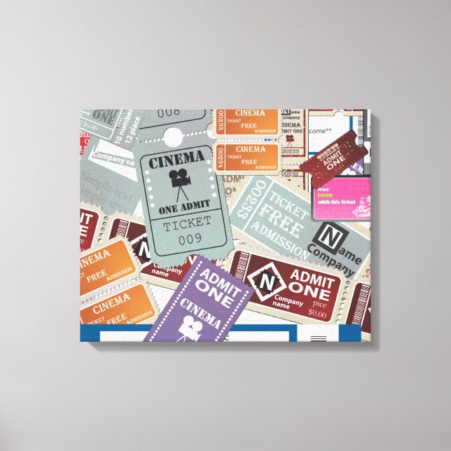 Tickets Leinwanddruck (Vorderseite)