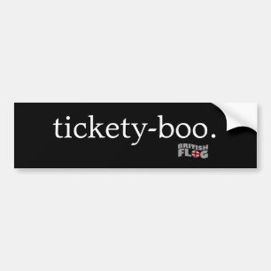 Tickety Boo - Britephrasen Autoaufkleber
