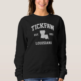 Tickfaw Louisiana La Vintager Staat Athletic Style Sweatshirt