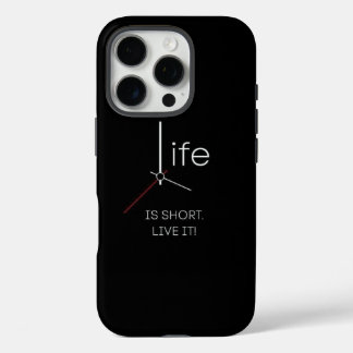 Ticking Truth: Das Leben ist kurz Handyhülle iPhone 16 Pro Hülle