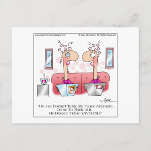 TICKLE MEINE EXTRAVAGANTE Postkarte bis April McCa