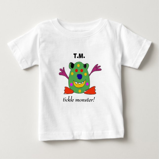 Tickle-Monster-Baby-Ausstattung Baby T-shirt (Vorderseite)