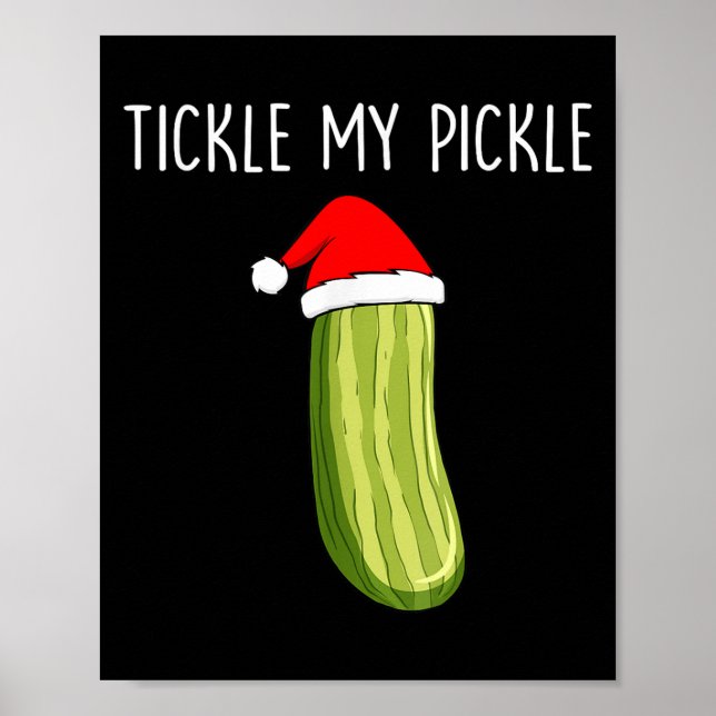 Tickle My Ckle Santa Hat Couple Christmas Women Me Poster (Vorne)