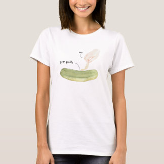 Tickle Your Pickle Funny Watercolor Art T-Shirt