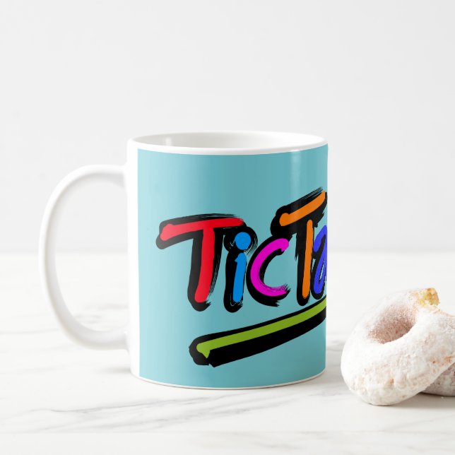 TicTastic! Tasse, zum Ihres tics zu feiern Kaffeetasse (Mit Donut)