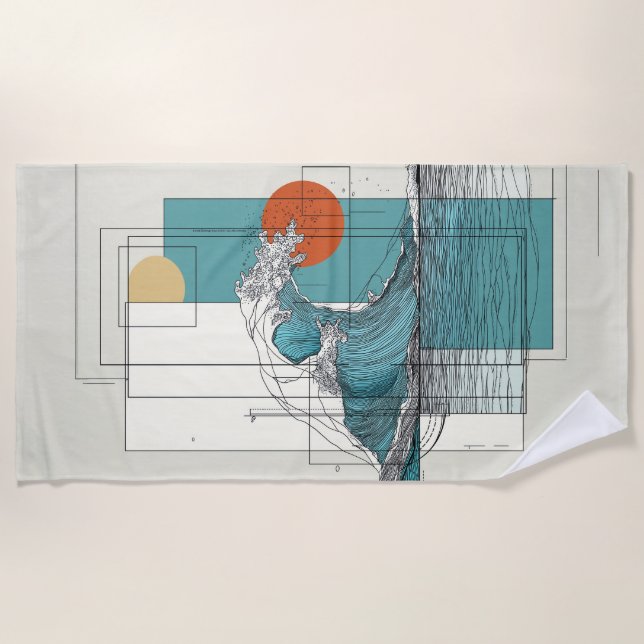 Tidal Balance Beach Handtuch (Vorderseite)