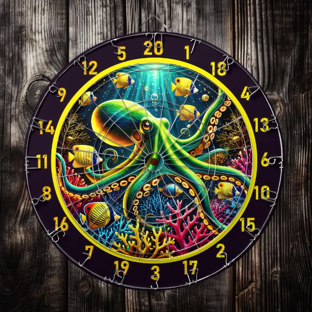 Tidal Embrase Octopus Dartboard Dartscheibe (Von Creator hochgeladen)