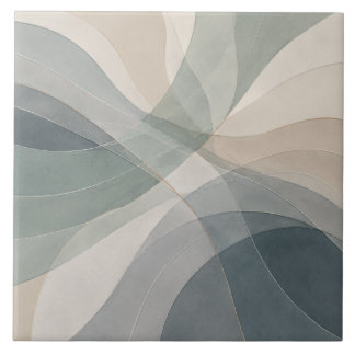Tidal Veil Sea Glass Abstrakte Küstenkeramikfliese Fliese