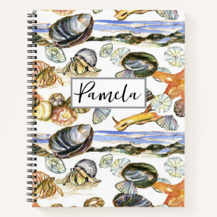 Tide Pool Meereslebewesen Ozeanleben Personalisier Notizbuch