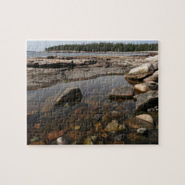 Tidepool at Wonderland in Acadia Nationalpark Puzzle (Horizontal)
