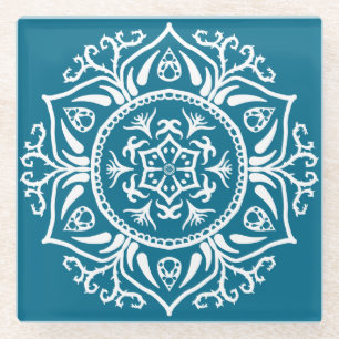 Tidepool Mandala Glasuntersetzer