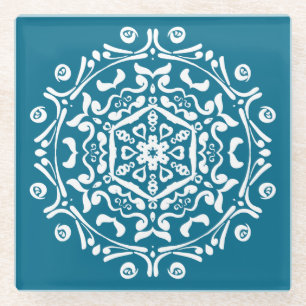 Tidepool Mandala Glasuntersetzer
