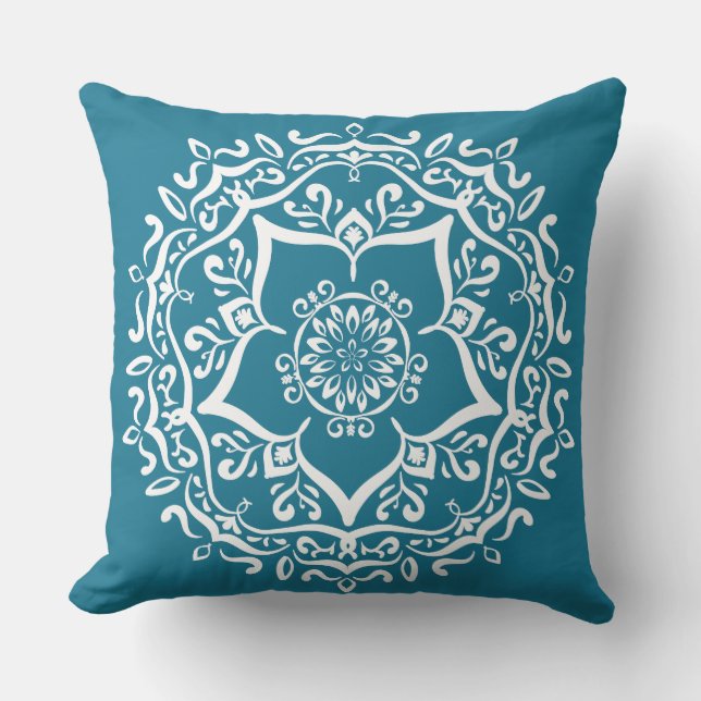 Tidepool Mandala Kissen Für Draußen (Vorderseite)