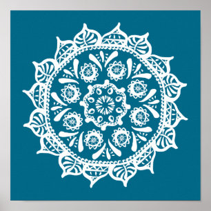 Tidepool Mandala Poster