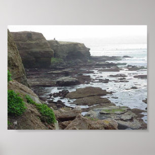 Tidepools Ocean Cliffs Poster