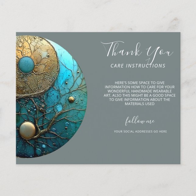 Tides of Balance | Yin Yang Design Flyer (Vorne)
