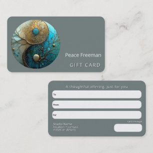 Tides of Balance Yin Yang Design Visitenkarte