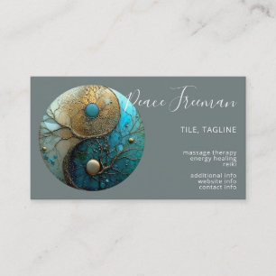 Tides of Balance   Yin Yang Design Visitenkarte