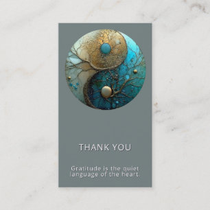 Tides of Balance   Yin Yang Design Visitenkarte