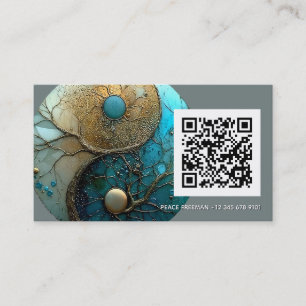 Tides of Balance   Yin Yang Design Visitenkarte