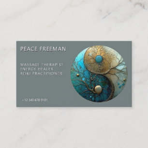 Tides of Balance Yin Yang Design Visitenkarte
