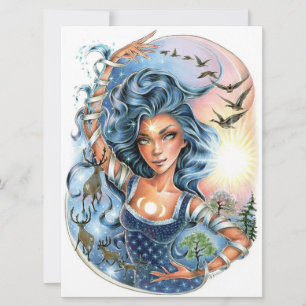 Tides of Time Fantasy Seasons Female Art Card