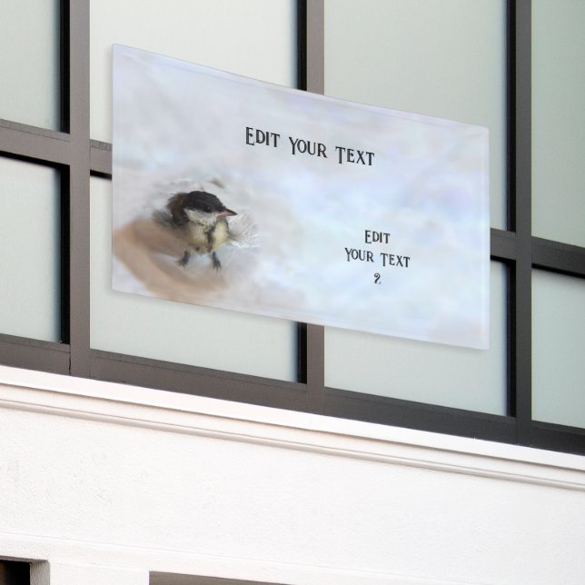 Tidi my Bird the Parus Major Banner (Äußeres Gebäude)