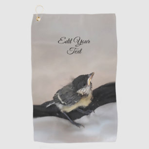 Tidi my Bird the Parus Major Golfhandtuch