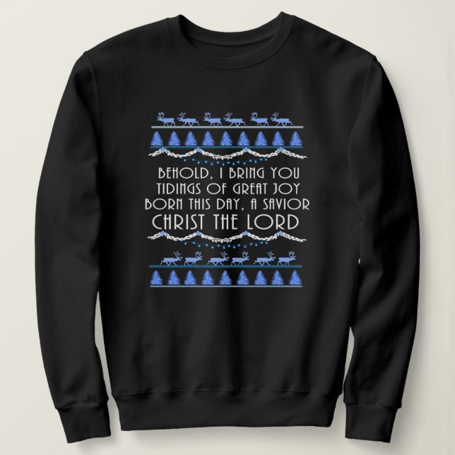 Tiding of Great Joy Christmas Sweatshirt (Design vorne)