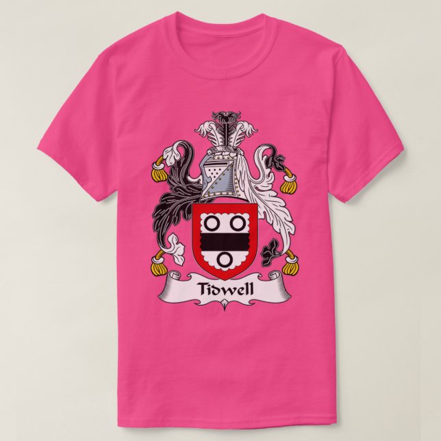 Tidwell Coat of Arms Family Crest  T-Shirt (Design vorne)