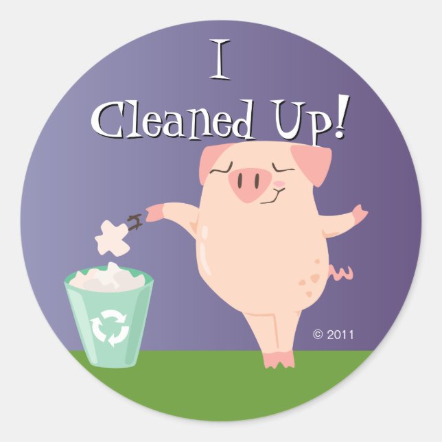Tidy Piggy Reward Stickers (Vorderseite)