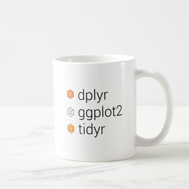 Tidyverse Bibliotheken: dplyr, ggplot2, tidyr Tasse (Rechts)