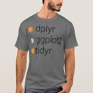 Tidyverse Libraries dplyr ggplot2 tidyr T-Shirt