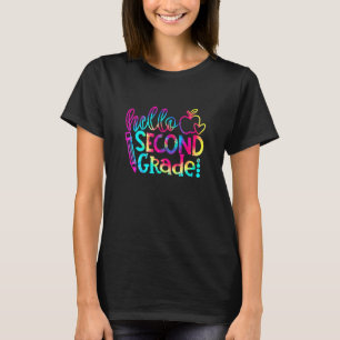 Tie Dye 2. Klasse Hallo Zweite Klasse Squad Back T T-Shirt