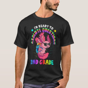 Tie Dye 2. Klasse Ich bin bereit, Axolotl-Fragen z T-Shirt