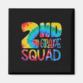 Tie Dye 2. Klasse Squad Lehrer Schüler Erster Tag  Magnet