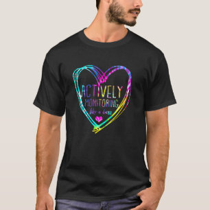 Tie Dye aktiv überwachend wie ein Boss lustiger Le T-Shirt