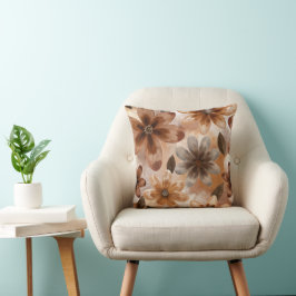 Tie Dye Autumn Floral Kissen