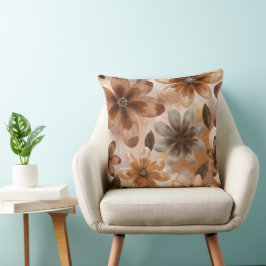 Tie Dye Autumn Floral Kissen
