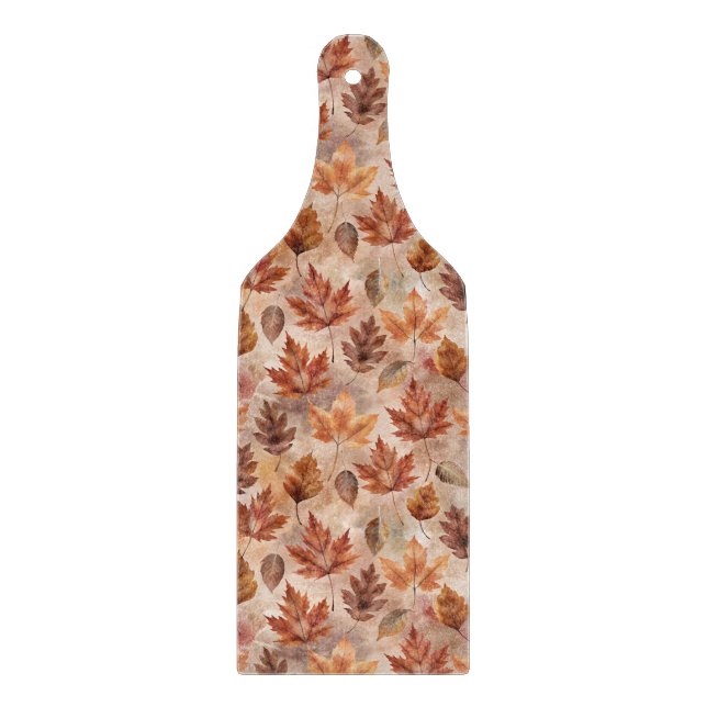 Tie Dye Autumn Floral Schneidebrett (Vorderseite)