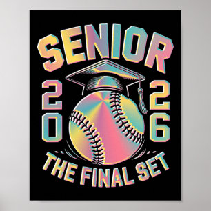 Tie Dye Cl von 2026 Senior Softll Der letzte Satz Poster