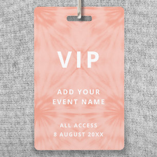 Tie Dye   Coral Pink Event Festival Konzert VIP Ausweis