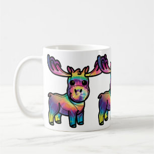Tie Dye Elch Kaffeetasse