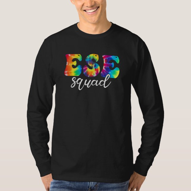 Tie Dye ESE Squad Teacher First Day Of School ESE  T-Shirt (Vorderseite)