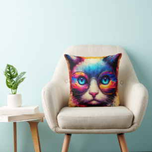 Tie-Dye-Farben Katzenkissen Kissen