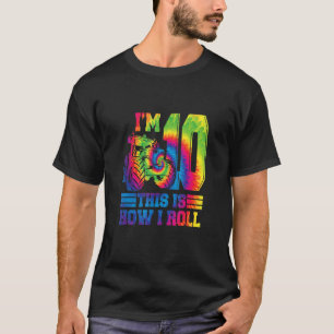 Tie Dye Farm Tractor 10. Geburtstagsfeier 10 Jahre T-Shirt