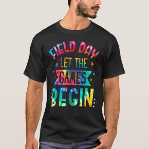 Tie Dye Field Day 2022 Lass Die Spiele Beginnen Le T-Shirt