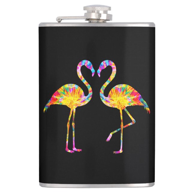TIE DYE FLAMINGO FLACHMANN (Vorderseite)