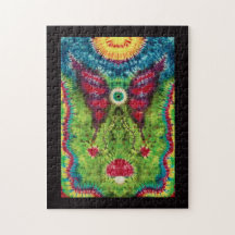 Tie-Dye-"Fliegendes Auge"-Puzzle